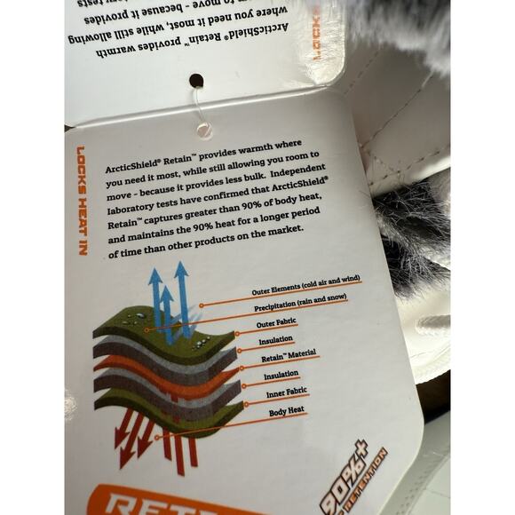 ArcticShield Women's Waterproof Insulated Memory Foam Fur Snow Boots Size 9 - Picture 9 of 14